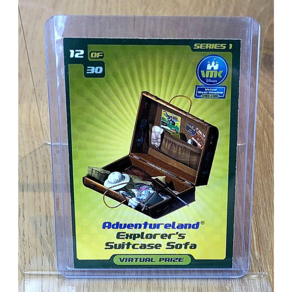 Virtual Magic Kingdom VMK Disney Adventureland Explorer's Suitcase Sofa - Picture 1 of 2